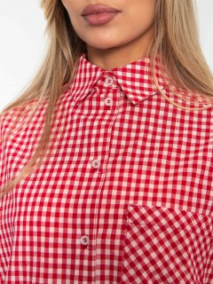 Рубашка в красную клетку Kosmos(фото5)