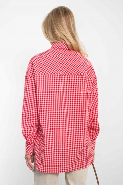 Рубашка в красную клетку Kosmos(фото11)