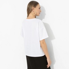 Футболка белая с принтом Charutti(фото6)