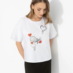 Футболка белая с принтом Charutti(фото7)