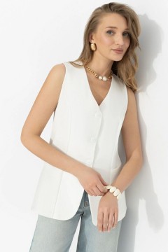 Жилет белый с карманами Charutti