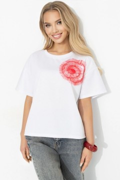 Футболка белая из мягкого хлопка Charutti