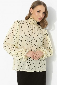 Блузка жёлтая в горошек Charutti