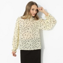 Блузка жёлтая в горошек Charutti(фото7)