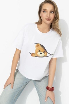 Футболка белая с принтом Charutti