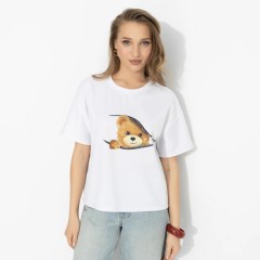 Футболка белая с принтом Charutti(фото4)