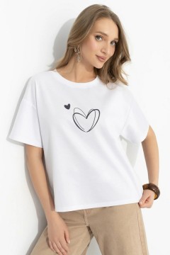 Футболка белая с принтом Charutti