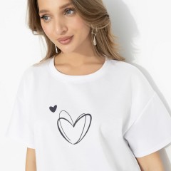 Футболка белая с принтом Charutti(фото3)