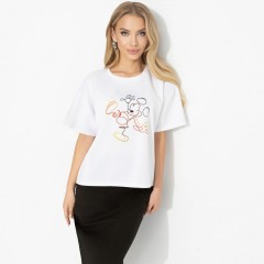 Футболка белая с принтом Charutti(фото6)