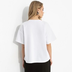 Футболка белая с принтом Charutti(фото5)