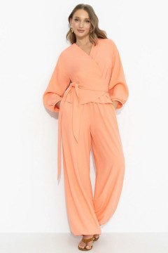 Брюки‑алладины кораллового цвета Charutti