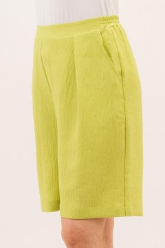 Шорты-бермуды ярко-салатового цвета с карманами Braslava(фото4)