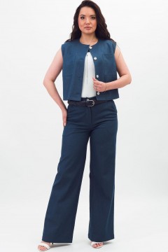 Брюки прямые светло-синие Braslava