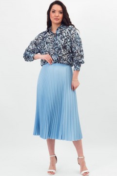 Юбка гофрированная голубого цвета Braslava