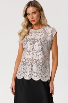 Блуза кружевная без рукавов Priz
