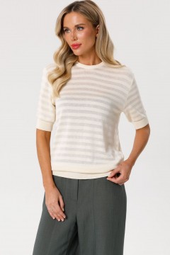 Блуза вязаная с короткими рукавами Priz