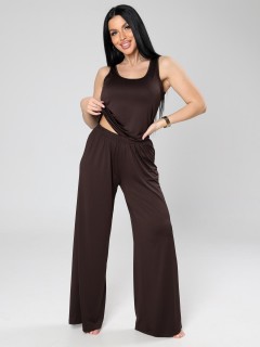 Костюм трикотажный с брюками в шоколадном цвете Iv-capriz(фото8)