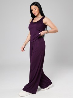 Костюм трикотажный с брюками в цвете баклажан Iv-capriz(фото4)