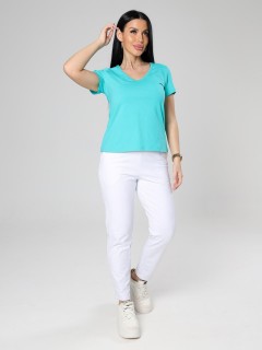 Футболка трикотажная в цвете ментол Iv-capriz(фото6)