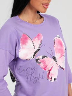 Футболка трикотажная сиреневого цвета Iv-capriz(фото4)