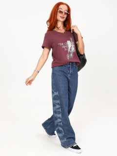 Футболка трикотажная лилового цвета Iv-capriz(фото5)