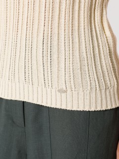 Жилет вязаный цвета слоновая кость Priz(фото6)