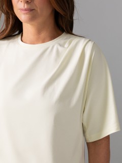 Футболка трикотажная в цвете слоновая кость Priz(фото3)