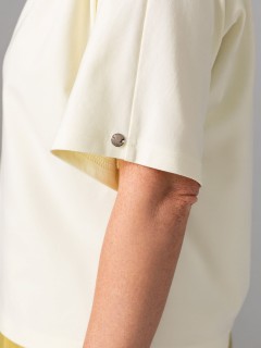 Футболка трикотажная в цвете слоновая кость Priz(фото5)