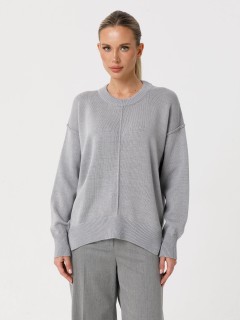 Джемпер вязаный серого цвета Priz(фото4)