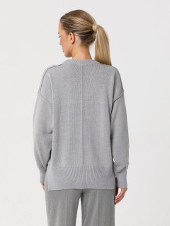 Джемпер вязаный серого цвета Priz(фото5)