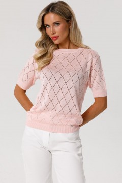 Блуза вязаная розового цвета Priz