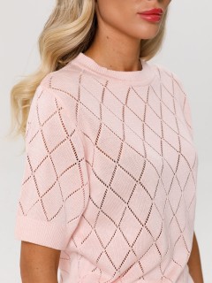 Блуза вязаная розового цвета Priz(фото4)