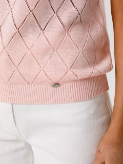 Блуза вязаная розового цвета Priz(фото6)