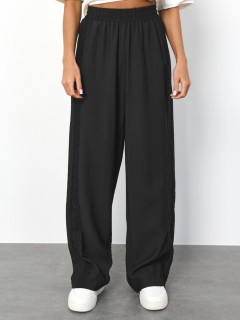 Брюки широкие чёрные Jetty(фото3)