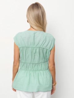 Блузка мятного цвета из хлопка Jetty(фото7)