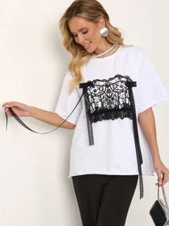 Футболка трикотажная белая Jetty(фото5)