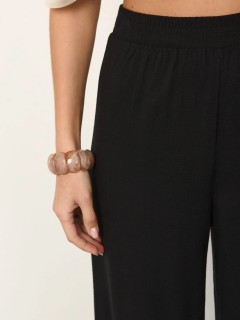 Брюки широкие чёрные с карманами Jetty(фото5)