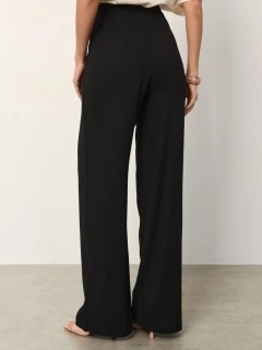 Брюки широкие чёрные с карманами Jetty(фото7)