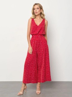 Комбинезон красный в горошек с широкими брюками-палаццо Jetty(фото2)