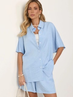 Шорты голубые в полоску Jetty(фото12)