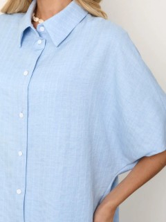 Рубашка голубая в полоску Jetty(фото4)