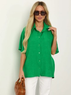 Рубашка зелёная однотонная Jetty(фото8)