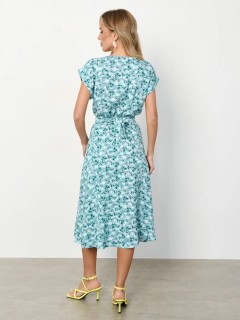 Платье миди серое с цветочным принтом Jetty(фото6)