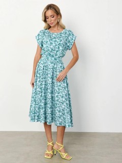 Платье миди серое с цветочным принтом Jetty(фото5)