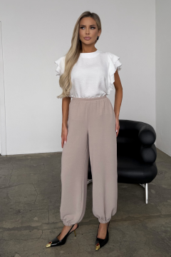 Брюки-алладины бежевые Алладин №5 Valentina(фото7)