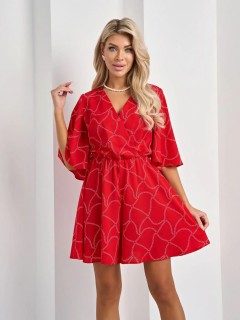 Комбинезон с юбкой-шортами в красном цвете Jetty(фото3)