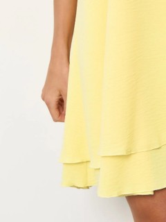 Платье короткое жёлтого цвета Jetty(фото4)