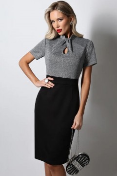 Платье комбинированное с имитацией блузки Бьюти тренд, люкс SelenaSonata