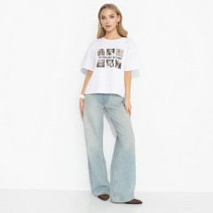 Футболка белая с принтом Charutti(фото2)