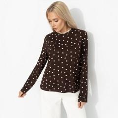 Лонгслив трикотажный коричневый Charutti(фото4)